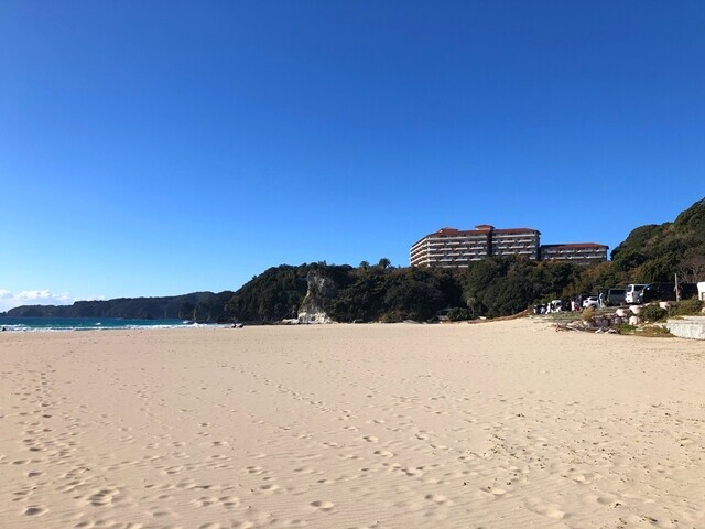 多々戸浜海水浴場の様子