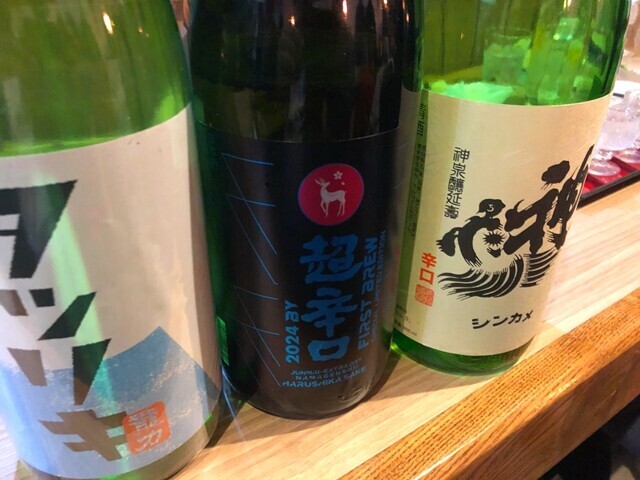 マルサンカクシカクで追加注文した日本酒