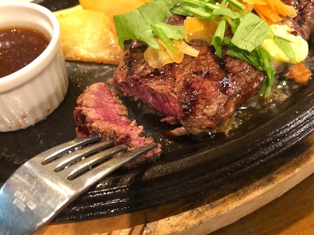 毎日牧場のステーキ焼き加減