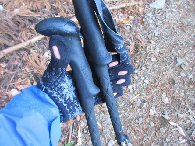 ユビデル手袋を使って武川岳へ登山開始の様子