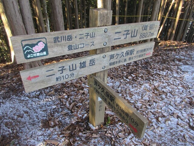 二子山（雌岳）の山頂