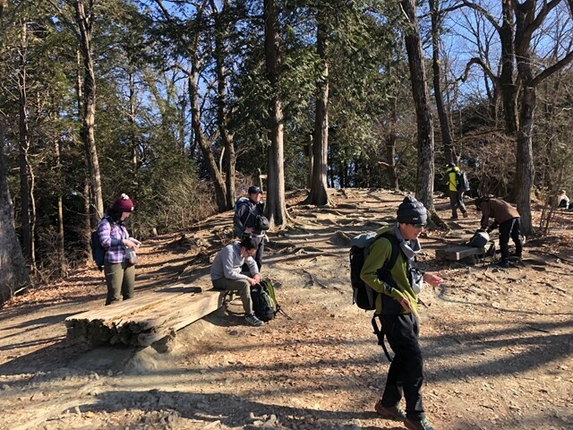 宝登山の山頂付近に到着