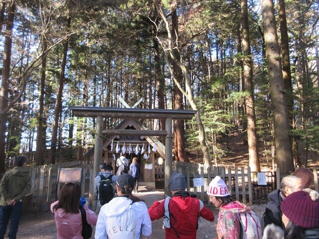 宝登山神社奥宮の混雑の様子