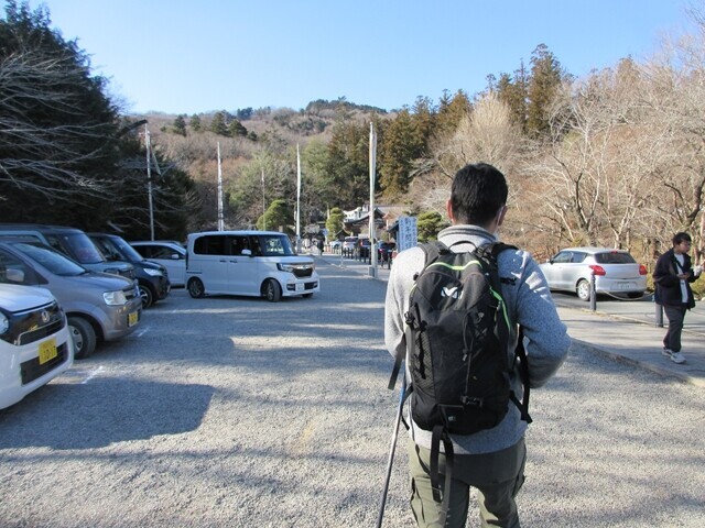 宝登山神社の駐車場