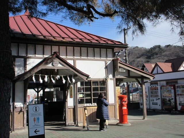 宝登山神社から長瀞駅へ下山の様子