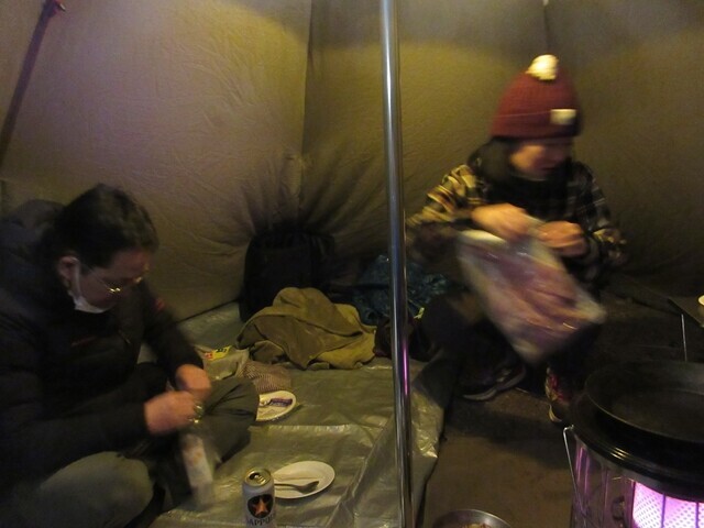 武甲キャンプ場での様子