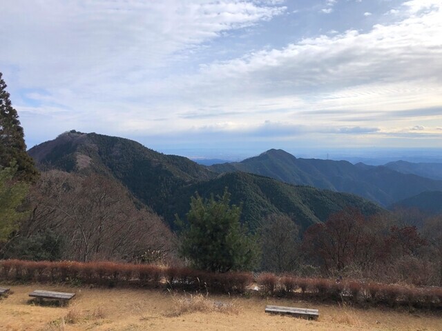 長尾平展望台からの景色