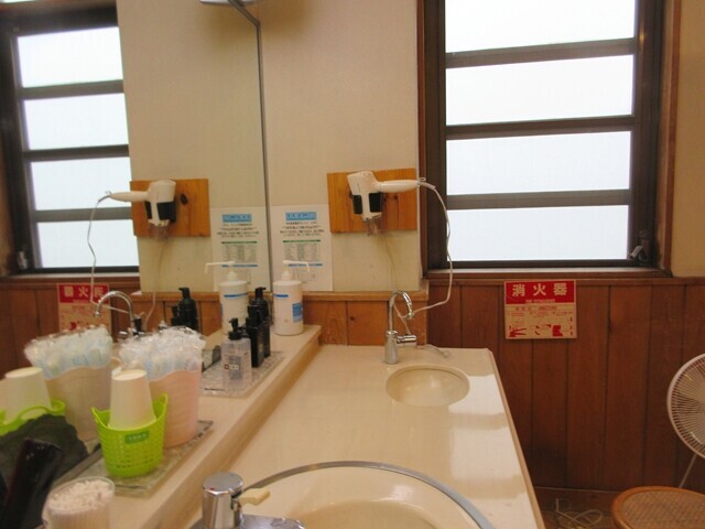 気楽坊時之栖御殿場温泉のドライヤーの様子
