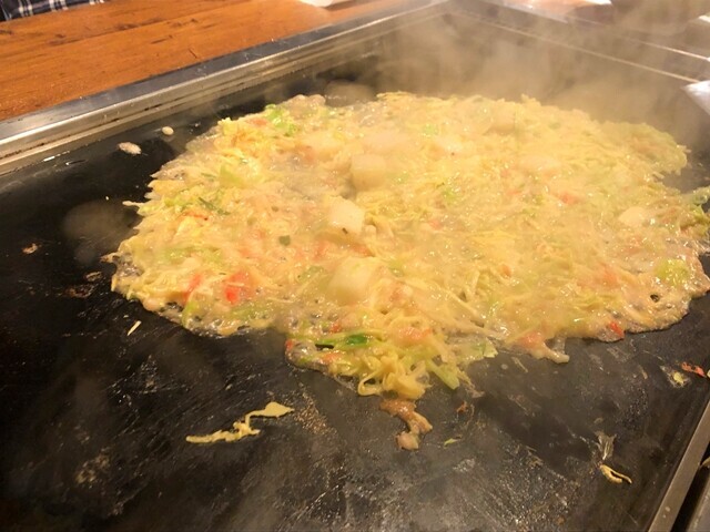 もんじゃ酒場だしや本厚木店のもんじゃ焼き