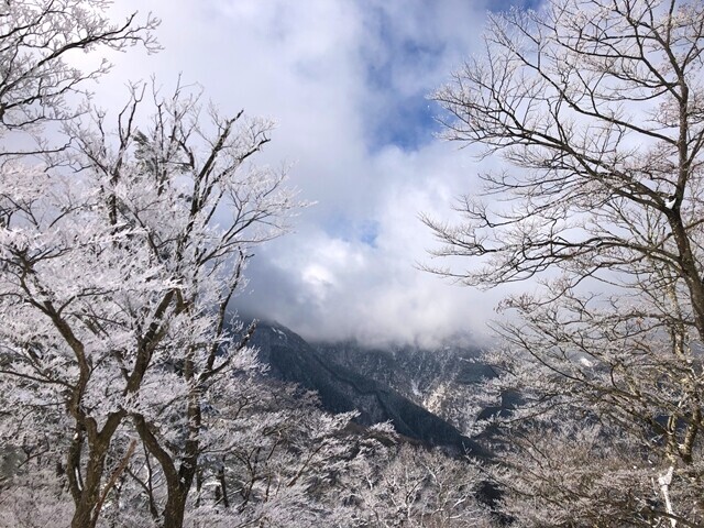 丹沢三峰の一角である円山木ノ頭から見る蛭ヶ岳