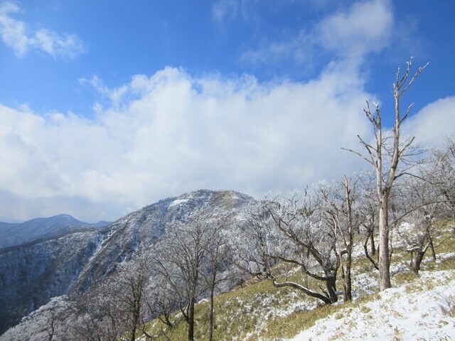 丹沢山の先に鎮座する丹沢最高峰の蛭ヶ岳