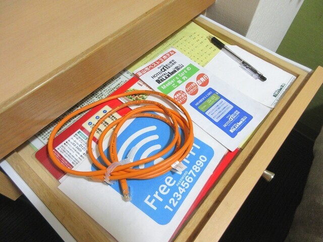 ホテルリラックスイン富山のフリーＷｉｆｉ、有線ｌａｎ