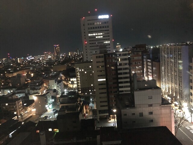 金沢東急ホテル香林坊の夜景