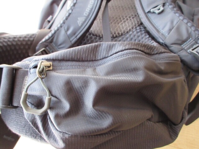 大型ザック登山用おすすめ軽量モデルグレゴリーウエストベルト詳細