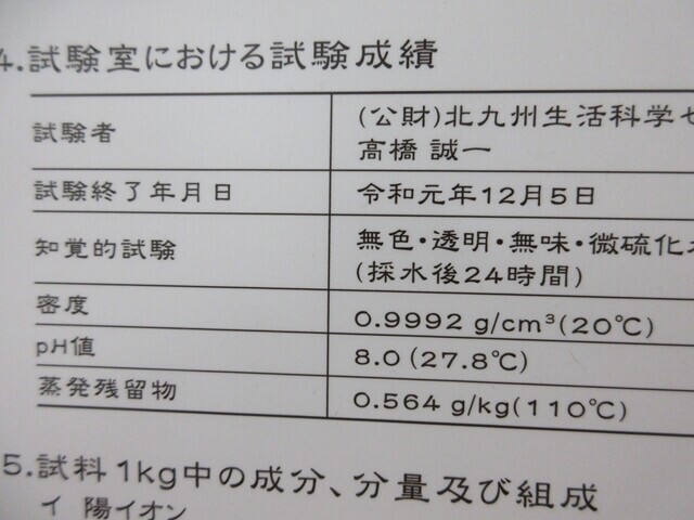 スーパーホテルPremier博多の温泉の泉質