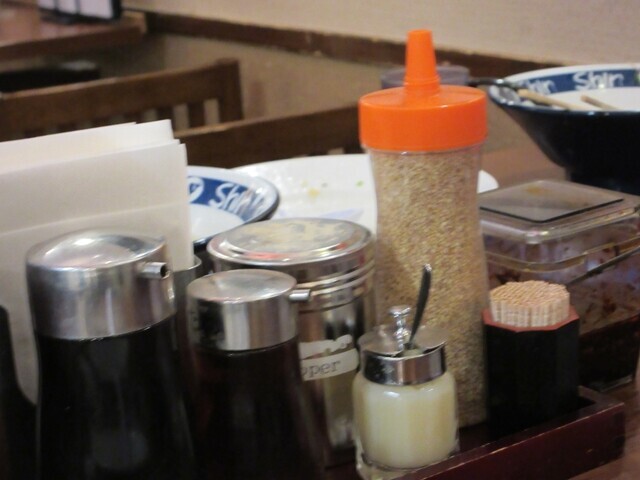 博多ラーメンshinshin(しんしん)の調味料