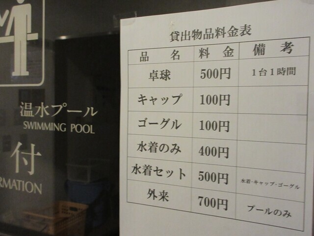 由布院俱楽部のプール等の利用料金