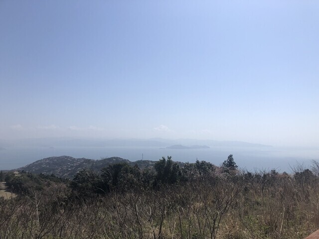 せと風の丘パークから宇和島方面の景色