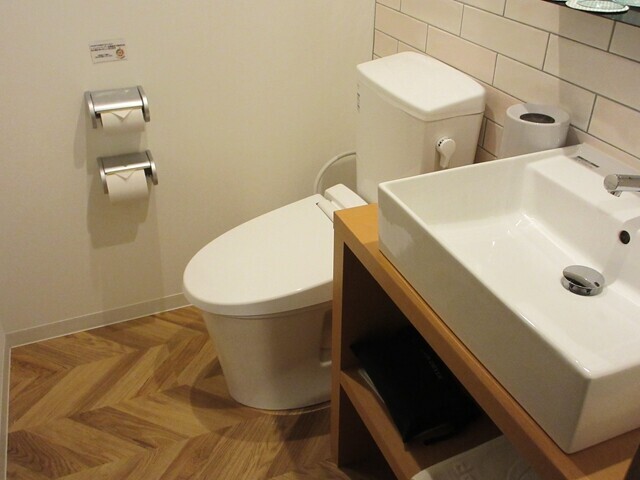 道後hakuroのトイレの様子