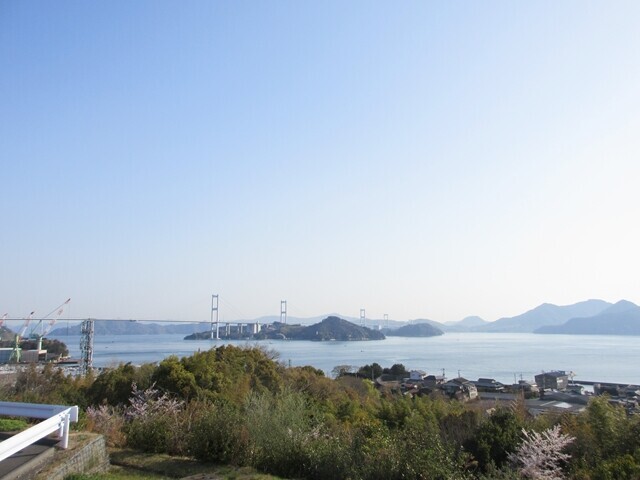 来島海峡サービスエリアからのしまなみ海道の景色