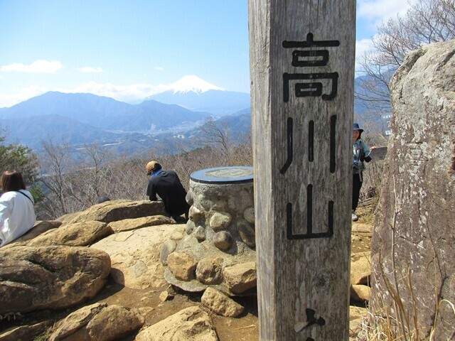 高川山の標高は９７５．７ｍ