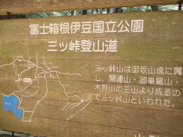 三つ峠山登山道