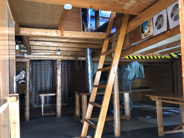 南御室小屋の部屋の様子