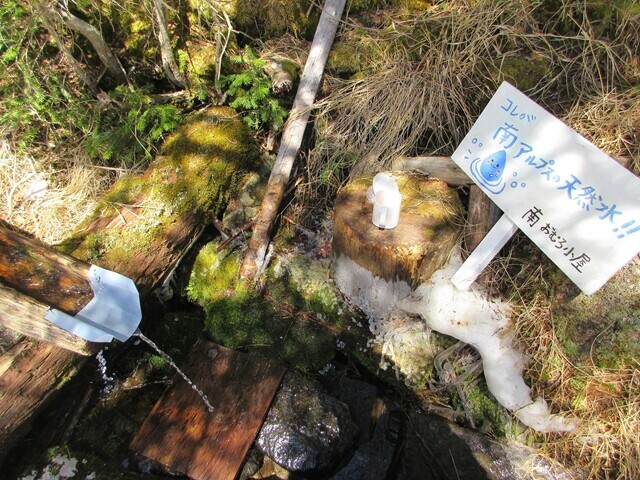 南御室小屋の南アルプスの天然水