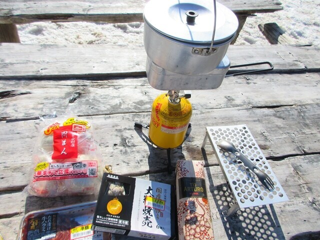南御室小屋テント泊で作った山飯と調理器具