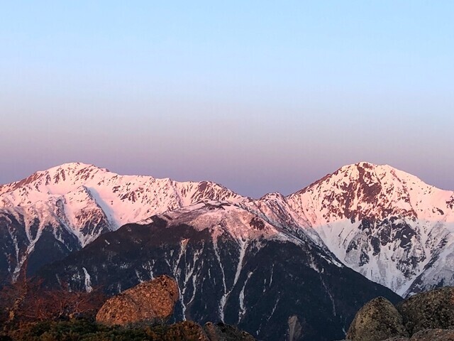 鳳凰三山からでないと見れない雄大な景色