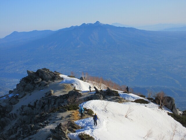 観音岳から地蔵岳までの登山ルート