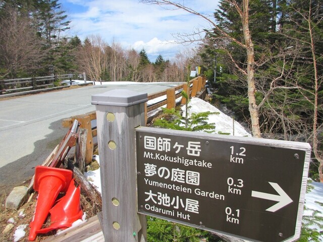 大弛峠から大弛小屋、国師ヶ岳までの距離