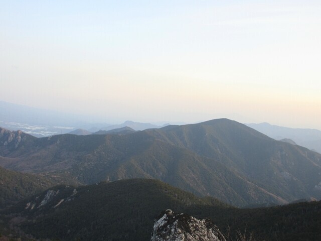 目指す小川山の景色