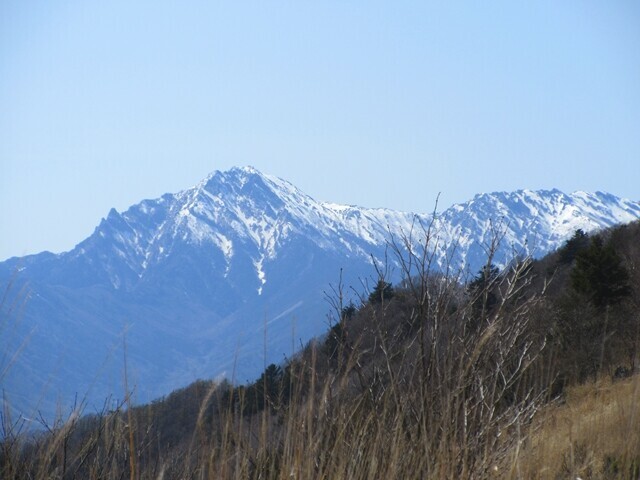 横尾山から眺める南アルプスの景色