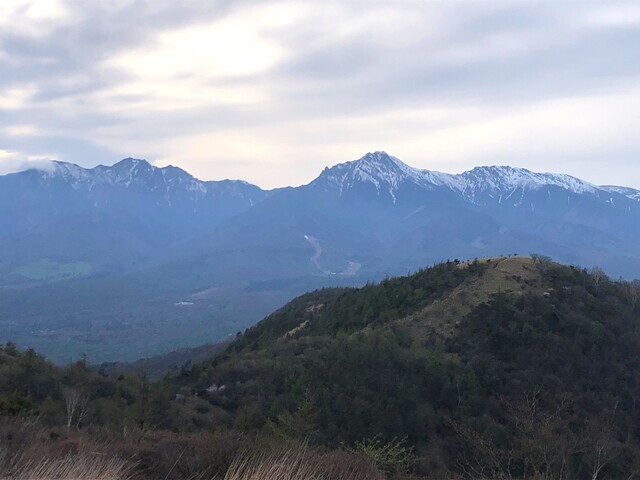 大盛山の山頂か八ヶ岳の景色