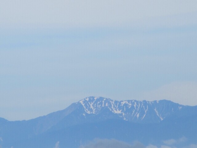 飛龍山北尾根から眺める南アルプスの景色