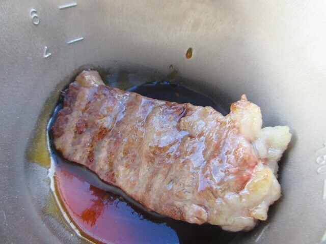 高ボッチ高原で食べた焼き肉の様子