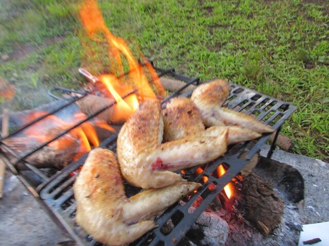 高ボッチ高原でＢＢＱの様子