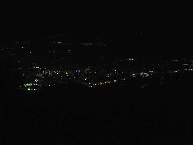 高ボッチ高原からの諏訪湖の夜景