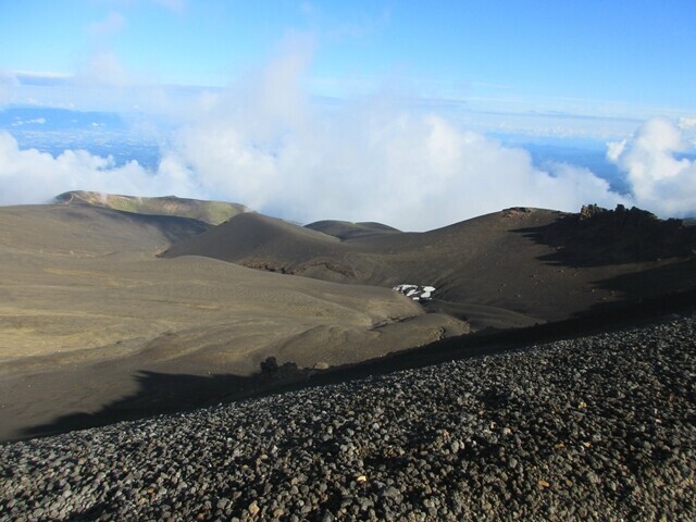 ヒグマ出没の多い十勝岳