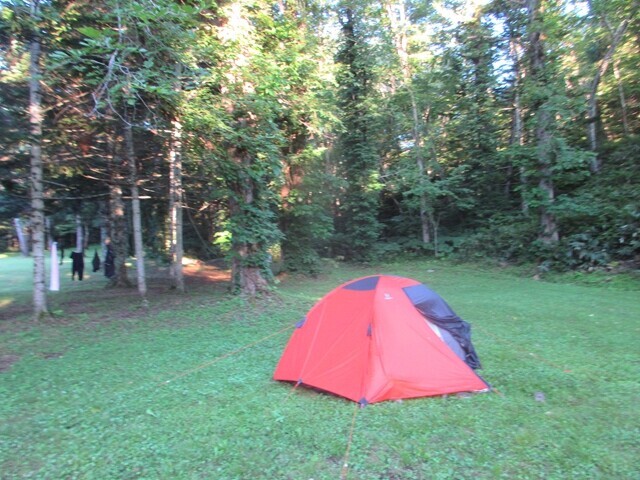 芦別岳登山で前泊した山部自然公園キャンプ場