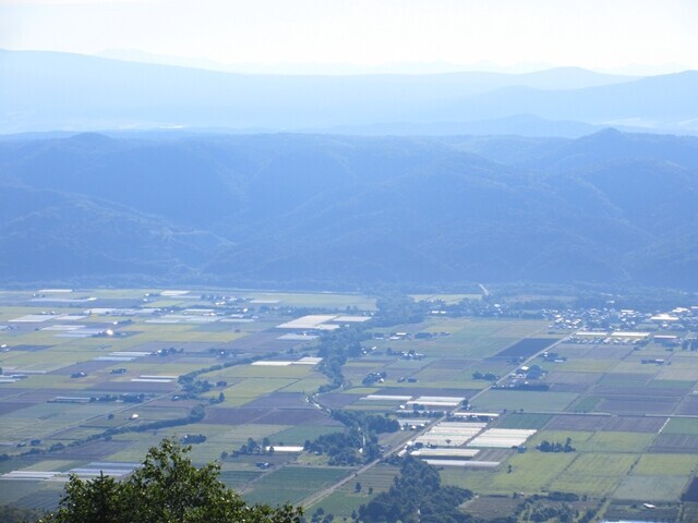 芦別岳見晴台からの原始ヶ原の景色