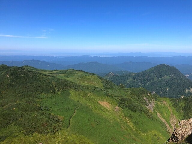 芦別岳旧道コースの登山ルート
