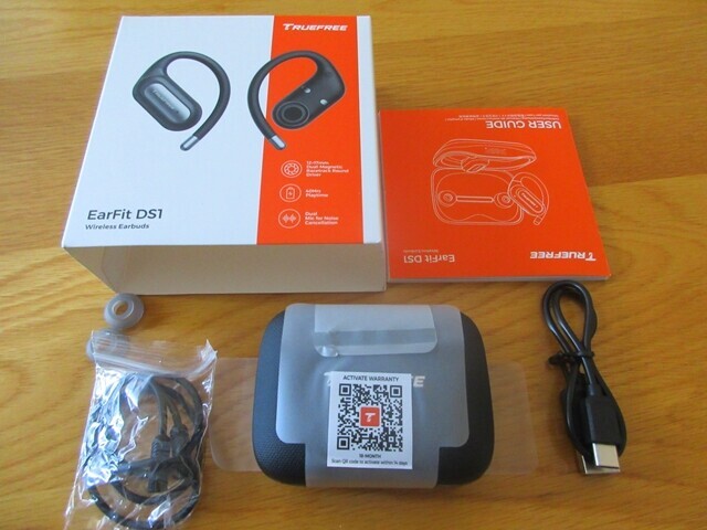 TRUEFREE EarFit DS1ワイヤレスイヤホンの使い方と付属品、機能レビュー