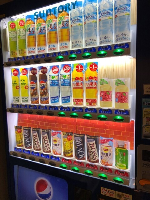 ホテル立山ソフトドリンクの自動販売機
