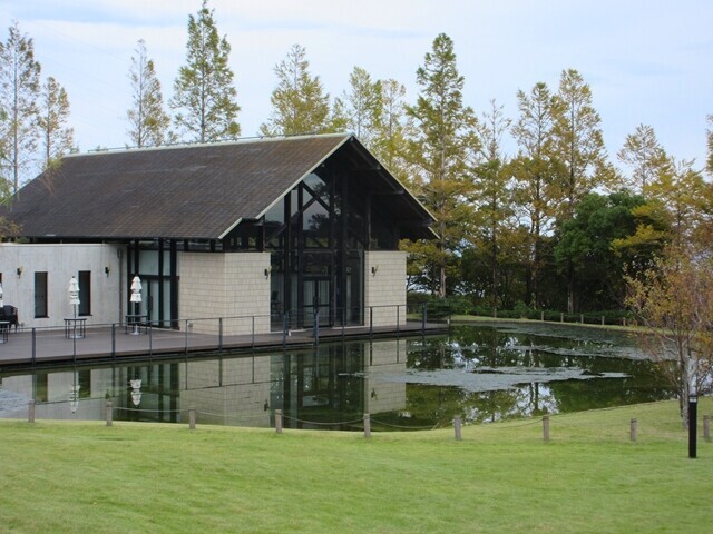 ヒルトン小田原の庭園の様子