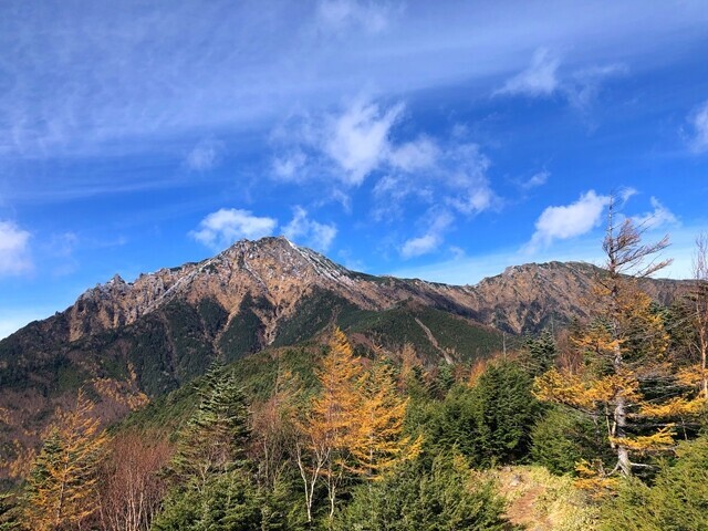 小天狗から大天狗を目指して赤岳登山をスタートの様子