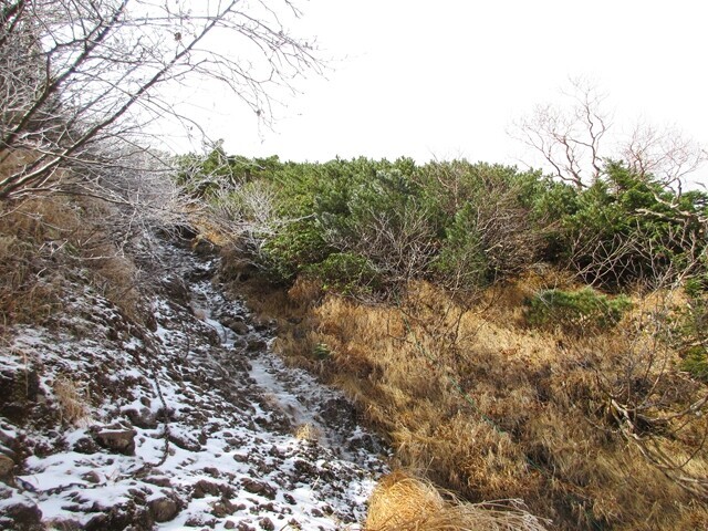 県界尾根で一番怖かった鎖場