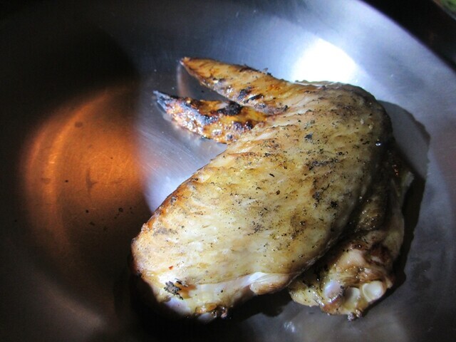 立原高原キャンプ場で作った肉料理