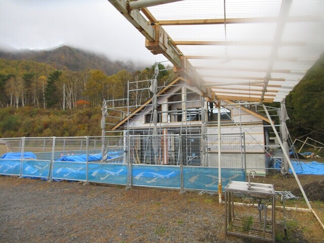 立原高原キャンプ場のサニタリー棟